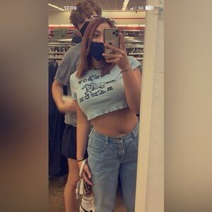 Cowboy Ranch Cropped Baby Tee